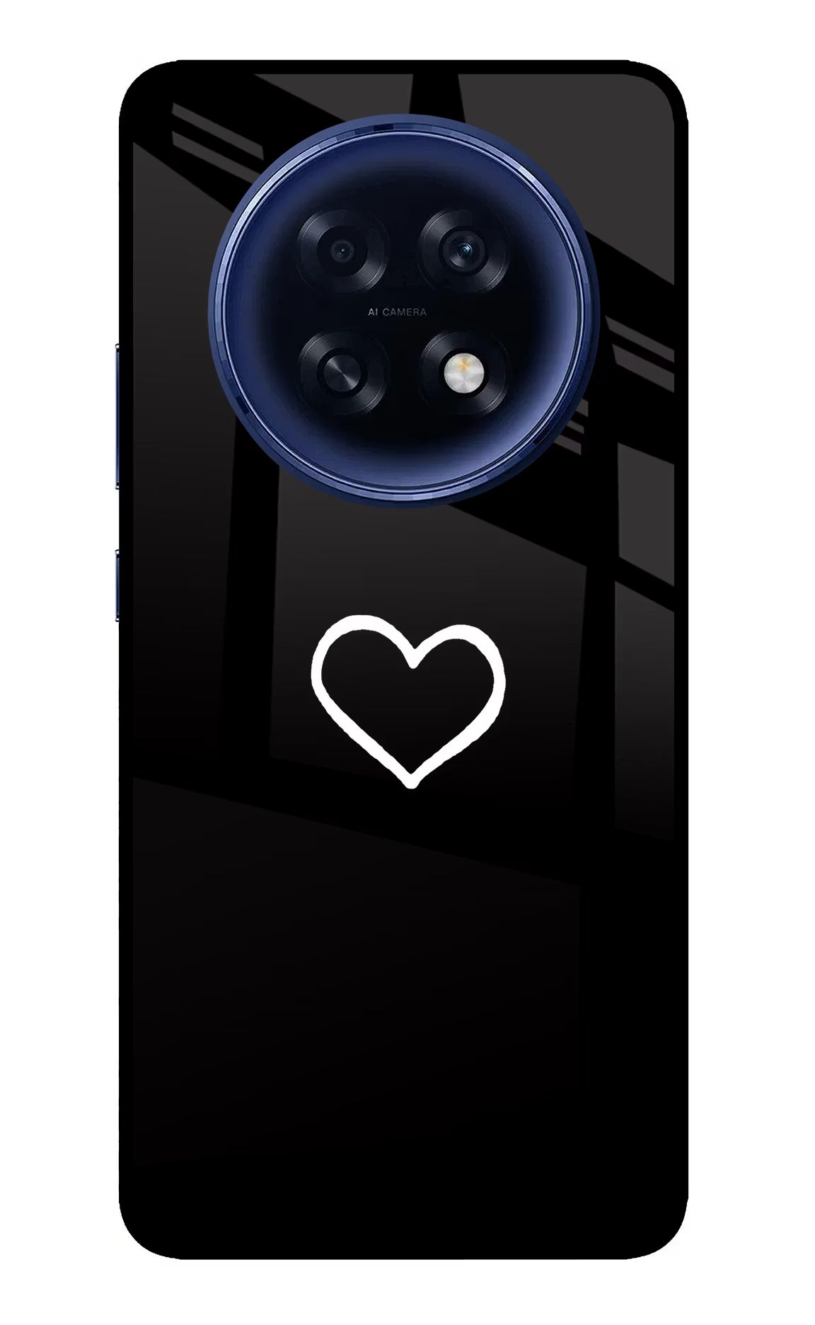 Heart Oppo F31 Pro Plus 5G Glass Case Back Cover by Casekaro