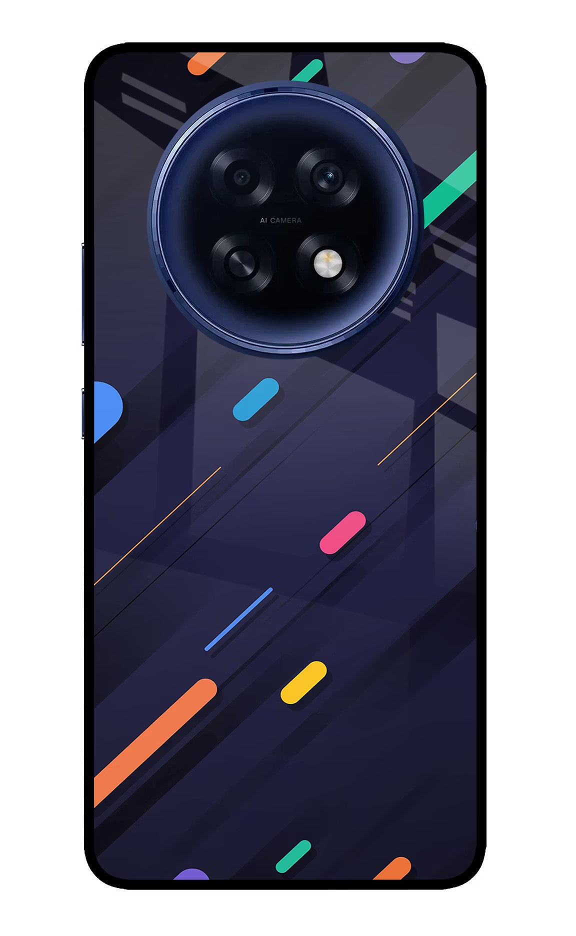Abstract Design Oppo F31 Pro Plus 5G Glass Case Back Cover by Casekaro