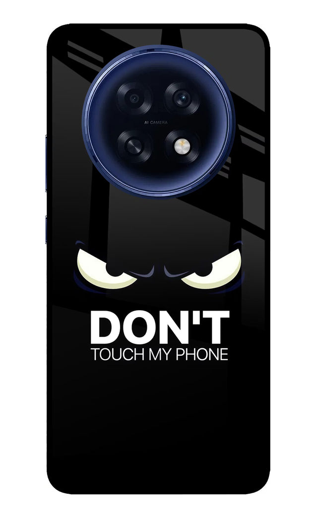 Don'T Touch My Phone Oppo F31 Pro Plus 5G Glass Case Back Cover by Casekaro