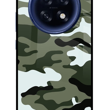 Camouflage Oppo F31 Pro Plus 5G Glass Case Back Cover by Casekaro