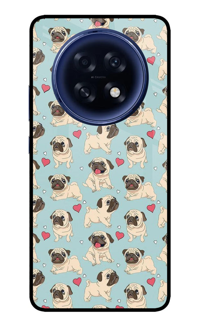 Pug Dog Oppo F31 Pro Plus 5G Glass Case Back Cover by Casekaro