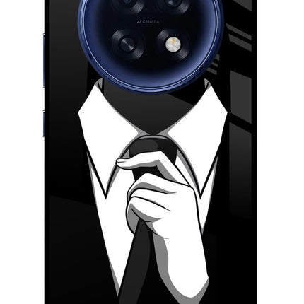 Black Tie Oppo F31 Pro Plus 5G Glass Case