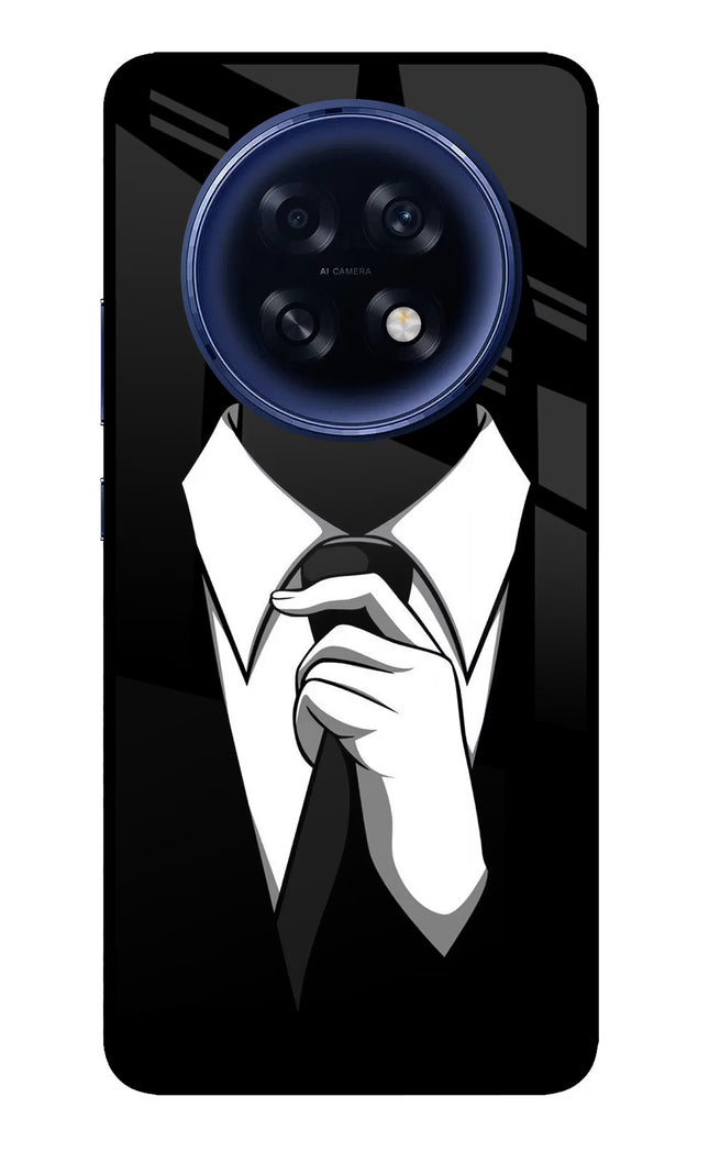 Black Tie Oppo F31 Pro Plus 5G Glass Case Back Cover by Casekaro