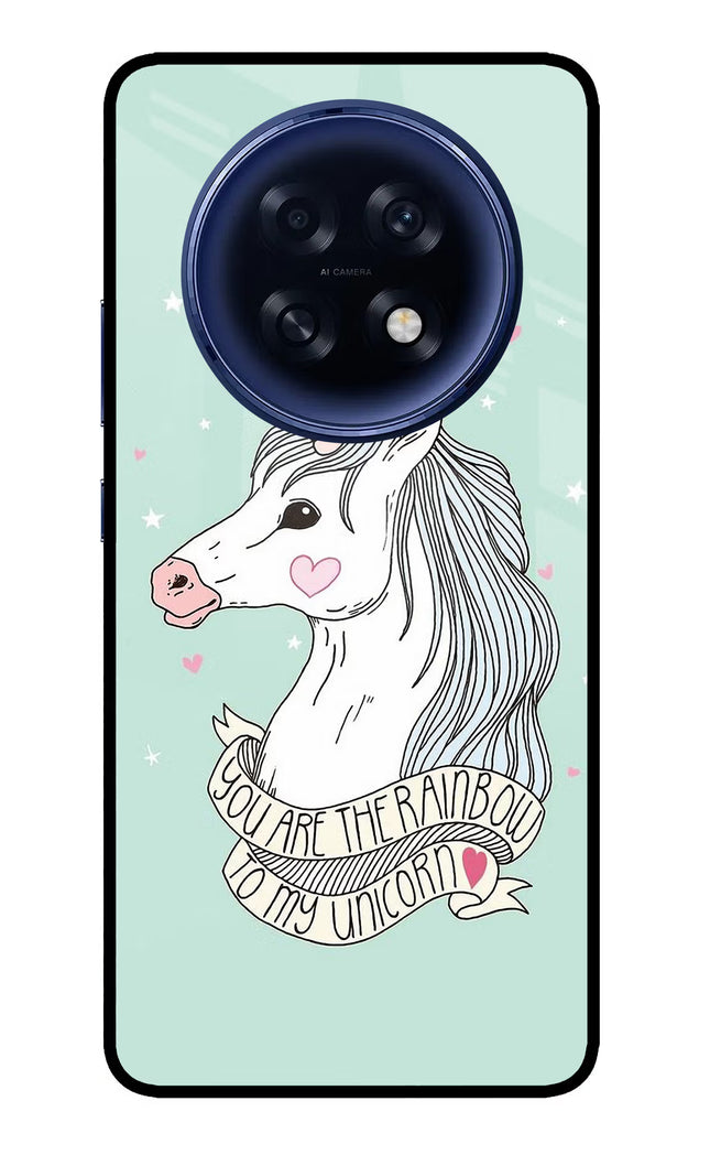 Unicorn Wallpaper Oppo F31 Pro Plus 5G Glass Case Back Cover by Casekaro