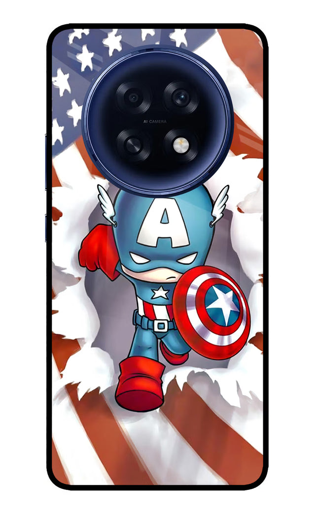 Captain America Oppo F31 Pro Plus 5G Glass Case Back Cover by Casekaro