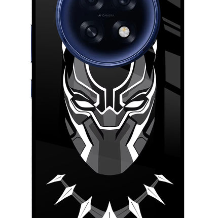 Black Panther Oppo F31 Pro Plus 5G Glass Case Back Cover by Casekaro