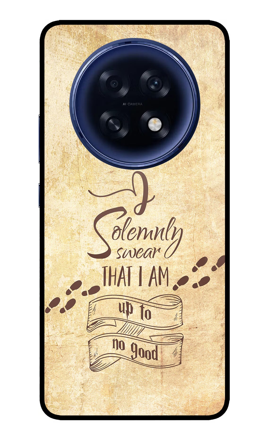 I Solemnly swear that i up to no good Oppo F31 Pro Plus 5G Glass Case Back Cover by Casekaro