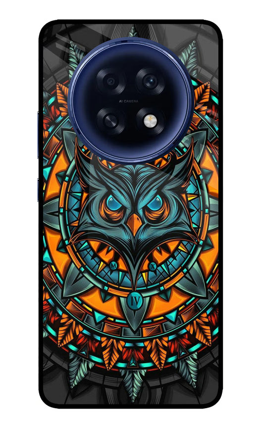 Angry Owl Art Oppo F31 Pro Plus 5G Glass Case