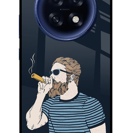 Smoking Oppo F31 Pro Plus 5G Glass Case Back Cover by Casekaro
