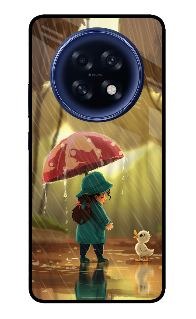 Rainy Day Oppo F31 Pro Plus 5G Glass Case Back Cover by Casekaro