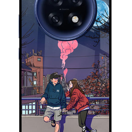 Chilling Couple Oppo F31 Pro Plus 5G Glass Case