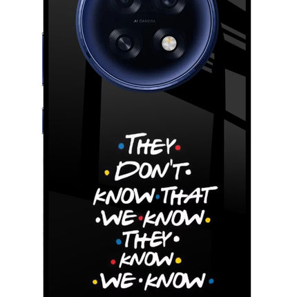 FRIENDS Dialogue Oppo F31 Pro Plus 5G Glass Case Back Cover by Casekaro