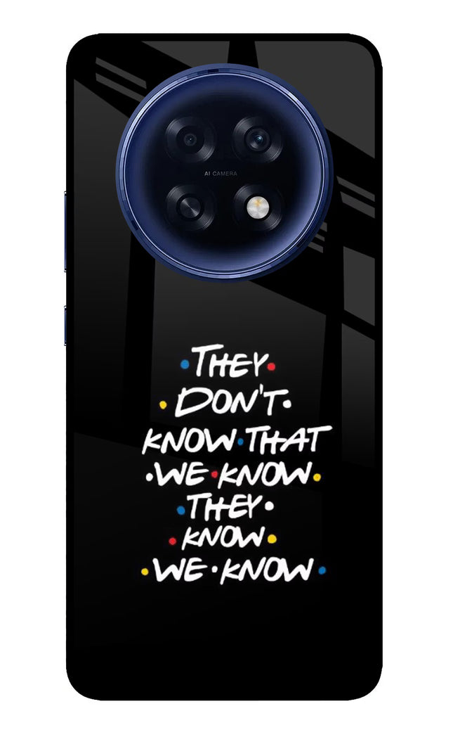 FRIENDS Dialogue Oppo F31 Pro Plus 5G Glass Case Back Cover by Casekaro