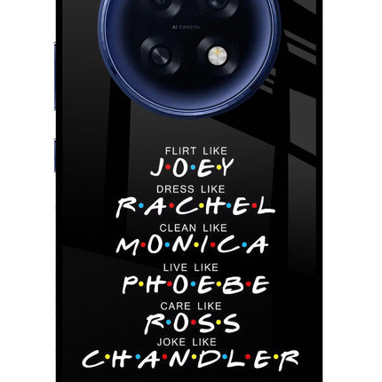 FRIENDS Character Oppo F31 Pro Plus 5G Glass Case Back Cover by Casekaro