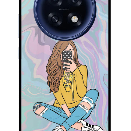 Selfie Girl Oppo F31 Pro Plus 5G Glass Case Back Cover by Casekaro