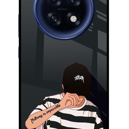 Aesthetic Boy Oppo F31 Pro Plus 5G Glass Case Back Cover by Casekaro