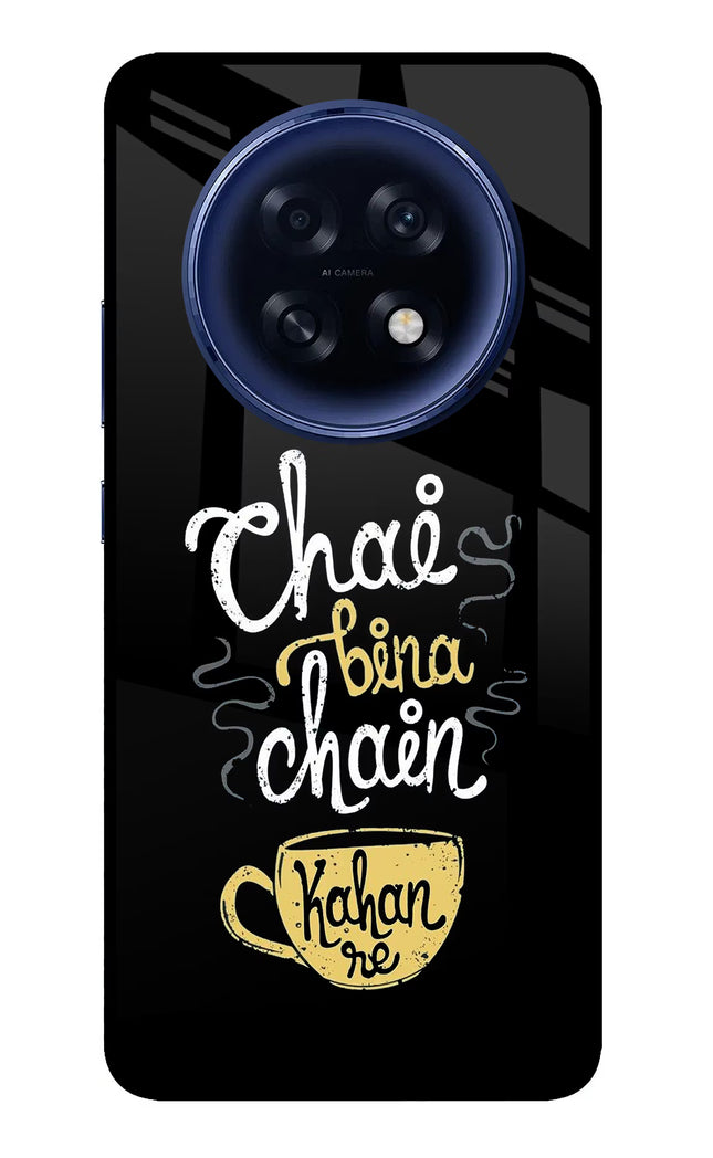 Chai Bina Chain Kaha Re Oppo F31 Pro Plus 5G Glass Case Back Cover by Casekaro