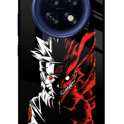 Naruto Two Face Oppo F31 Pro Plus 5G Glass Case Back Cover by Casekaro