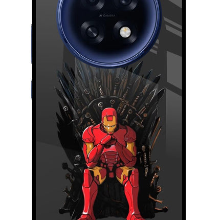 Ironman Throne Oppo F31 Pro Plus 5G Glass Case Back Cover by Casekaro