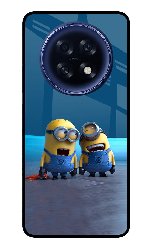 Minion Laughing Oppo F31 Pro Plus 5G Glass Case Back Cover by Casekaro