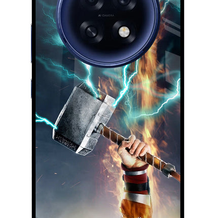 Thor Hammer Mjolnir Oppo F31 Pro Plus 5G Glass Case Back Cover by Casekaro