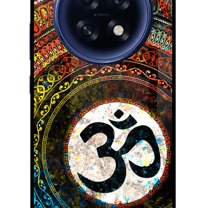 Om Cultural Oppo F31 Pro Plus 5G Glass Case Back Cover by Casekaro