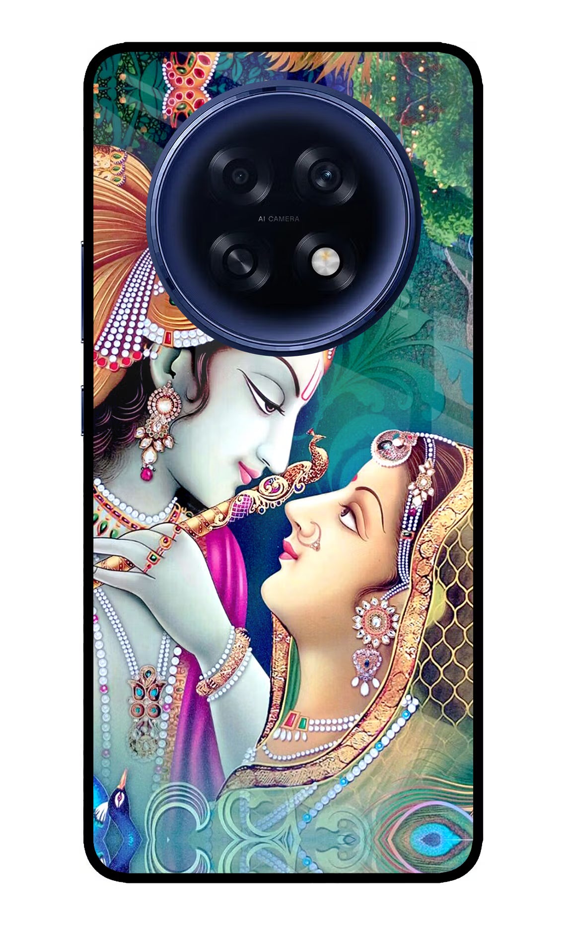 Lord Radha Krishna Oppo F31 Pro Plus 5G Glass Case Back Cover by Casekaro