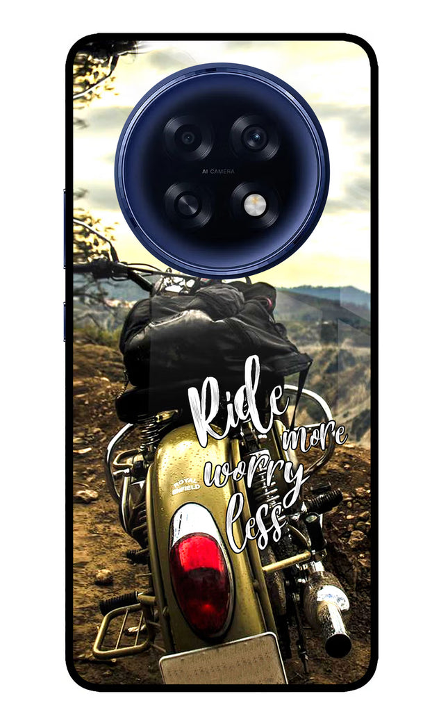 Ride More Worry Less Oppo F31 Pro Plus 5G Glass Case