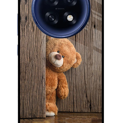 Teddy Wooden Oppo F31 Pro Plus 5G Glass Case