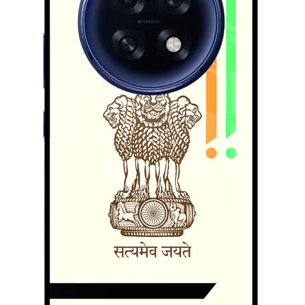 Satyamev Jayate Brown Logo Oppo F31 Pro Plus 5G Glass Case