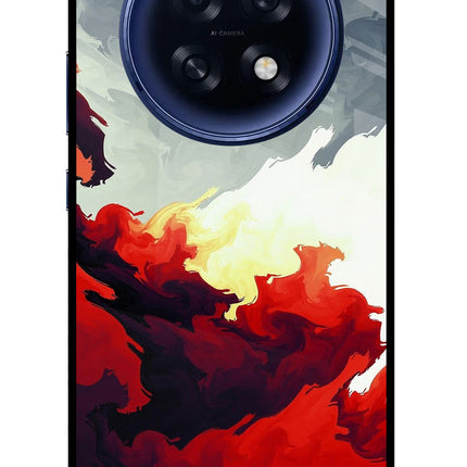Fire Cloud Oppo F31 Pro Plus 5G Glass Case Back Cover by Casekaro
