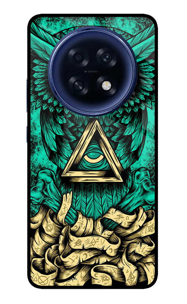 Green Owl Oppo F31 Pro Plus 5G Glass Case Back Cover by Casekaro