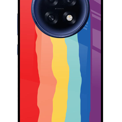 Rainbow Oppo F31 Pro Plus 5G Glass Case Back Cover by Casekaro