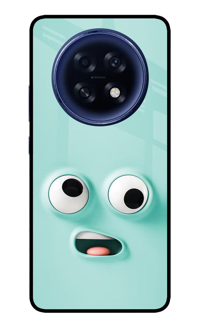 Funny Cartoon Oppo F31 Pro Plus 5G Glass Case Back Cover by Casekaro