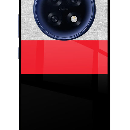 Tri Color Pattern Oppo F31 Pro Plus 5G Glass Case