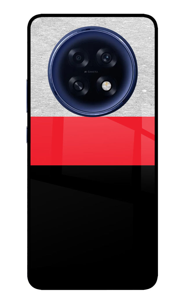 Tri Color Pattern Oppo F31 Pro Plus 5G Glass Case