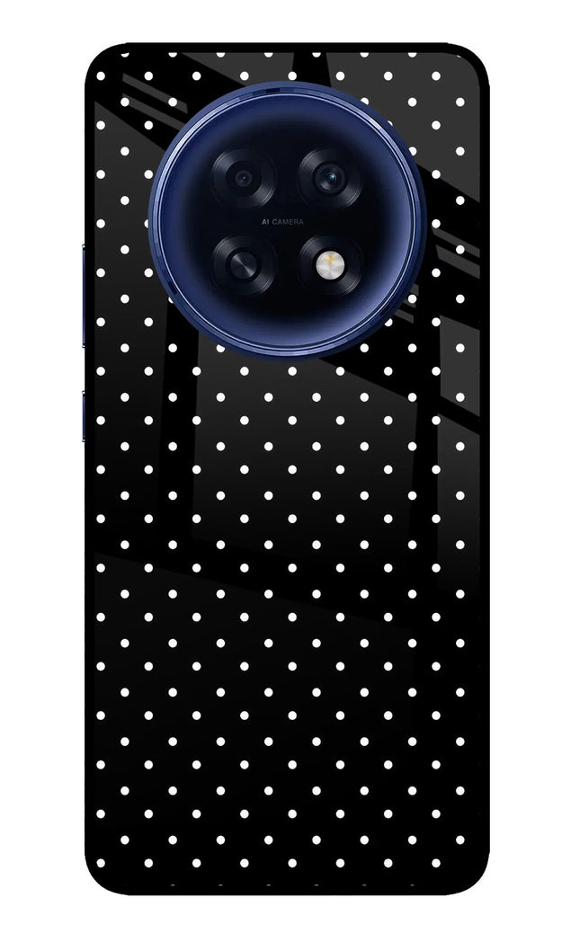 White Dots Oppo F31 Pro Plus 5G Glass Case Back Cover by Casekaro