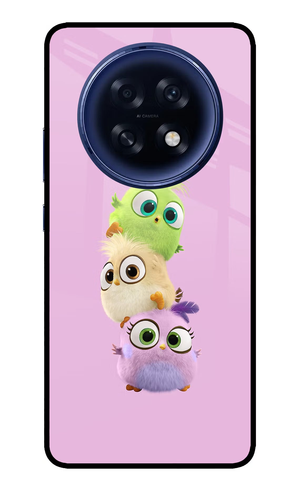 Cute Little Birds Oppo F31 Pro Plus 5G Glass Case Back Cover by Casekaro