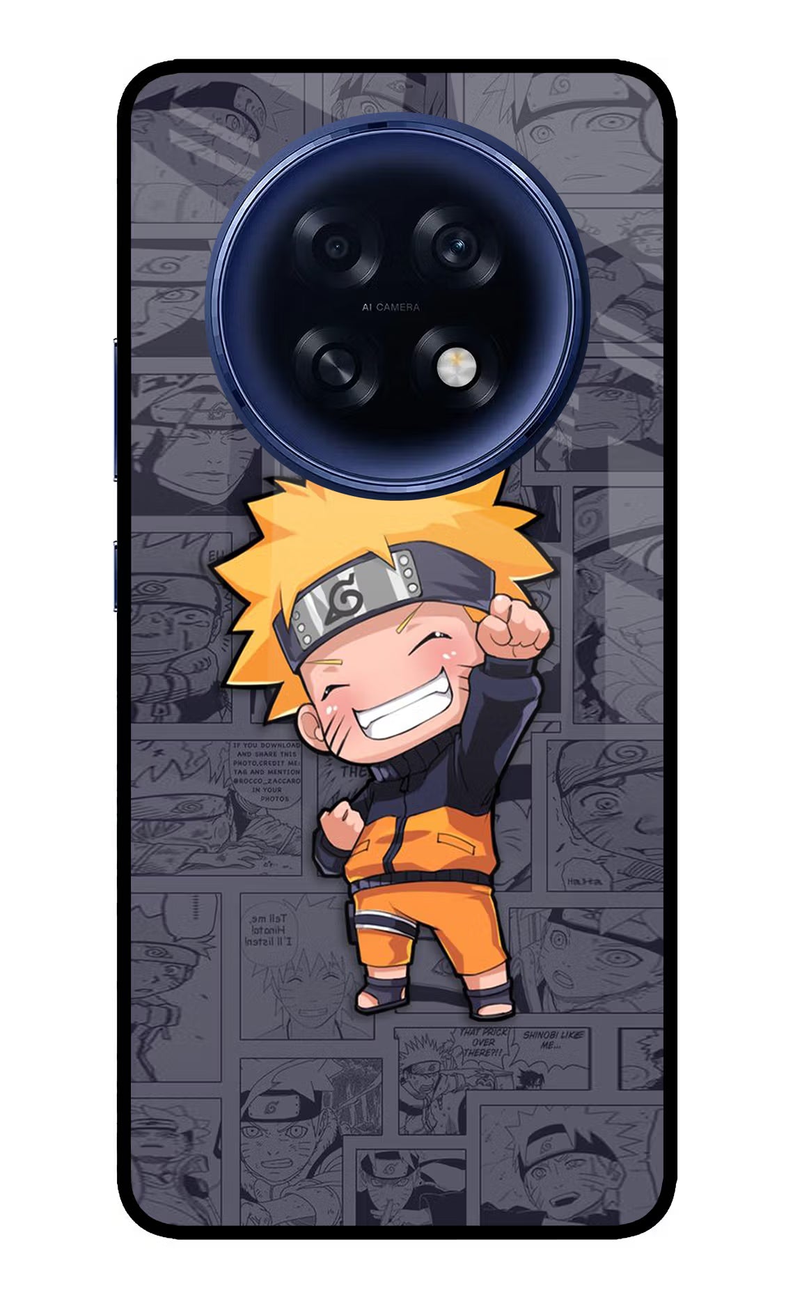 Chota Naruto Oppo F31 Pro Plus 5G Glass Case Back Cover by Casekaro
