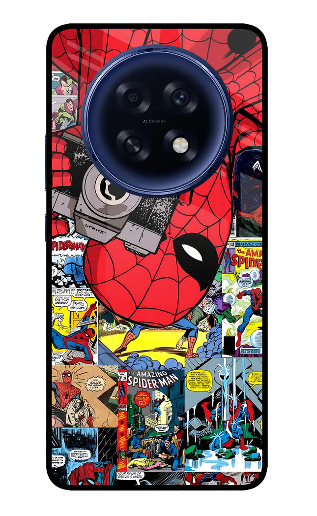 Spider Man Oppo F31 Pro Plus 5G Glass Case Back Cover by Casekaro