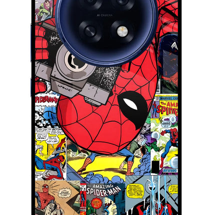 Spider Man Oppo F31 Pro Plus 5G Glass Case Back Cover by Casekaro