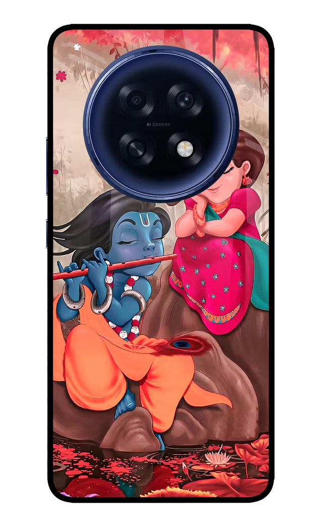 Radhe Krishna Oppo F31 Pro Plus 5G Glass Case Back Cover by Casekaro