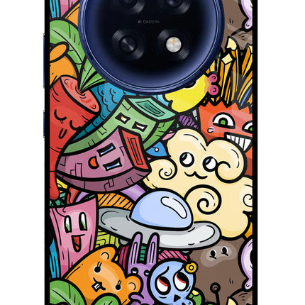 Veggie Doodle Oppo F31 Pro Plus 5G Glass Case