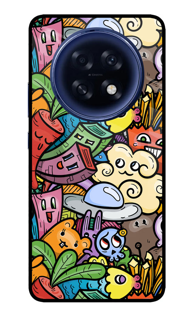 Veggie Doodle Oppo F31 Pro Plus 5G Glass Case Back Cover by Casekaro