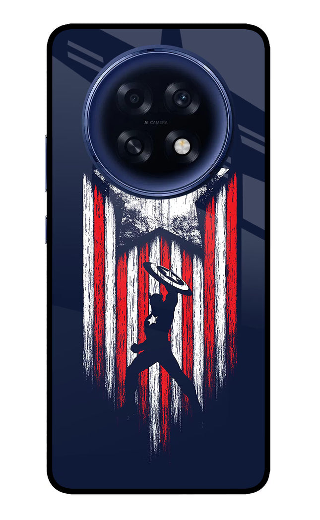 Captain America Marvel Art Oppo F31 Pro Plus 5G Glass Case Back Cover by Casekaro