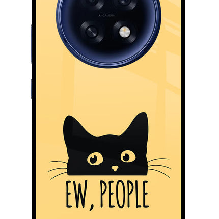 Ew People Catitude Oppo F31 Pro Plus 5G Glass Case Back Cover by Casekaro