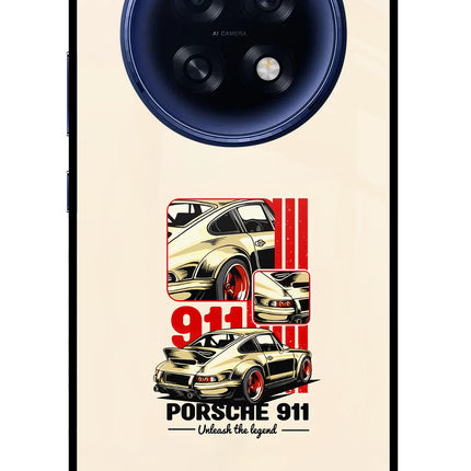Classic Porsche 911 Oppo F31 Pro Plus 5G Glass Case Back Cover by Casekaro