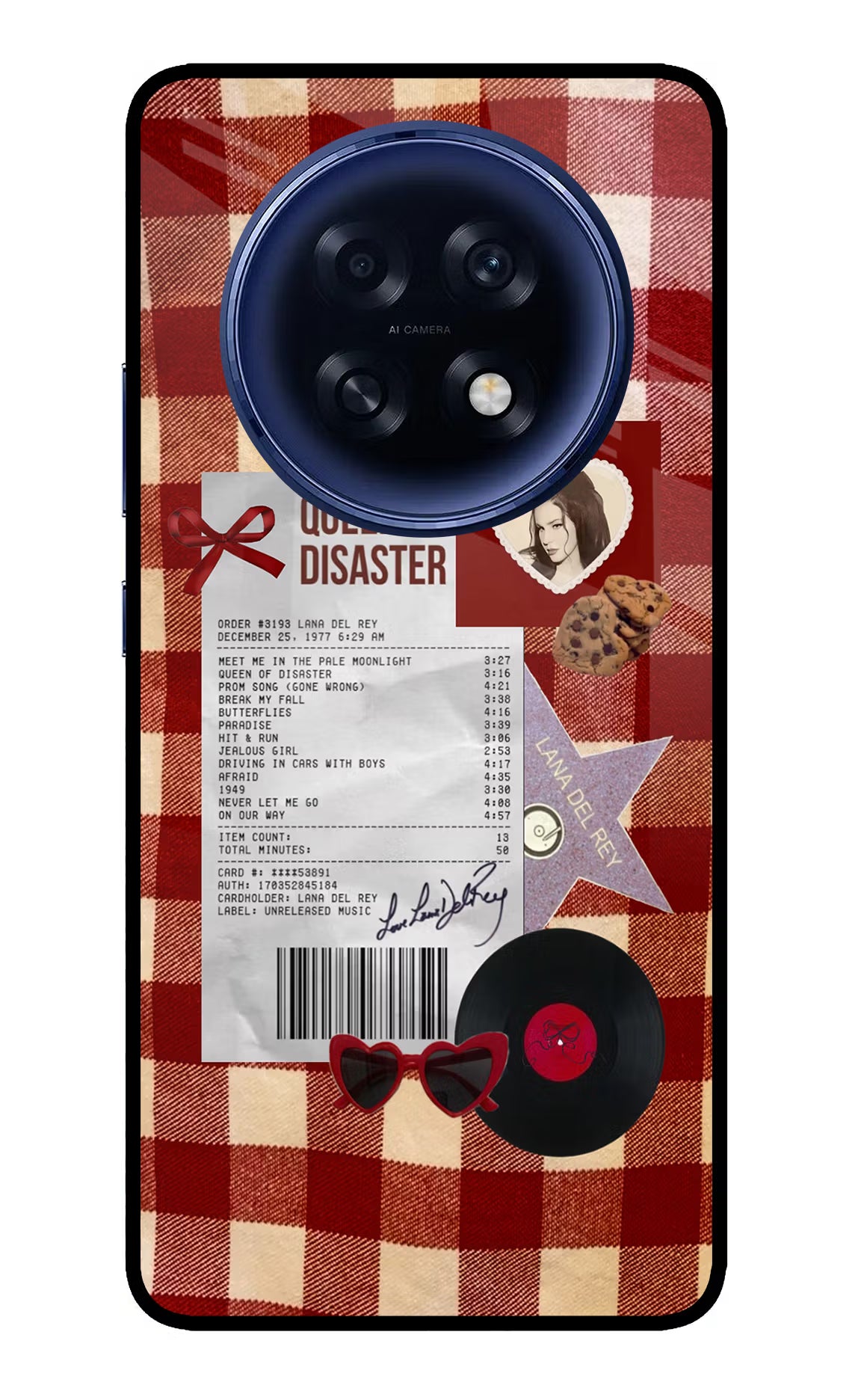 Queen of Disaster Oppo F31 Pro Plus 5G Glass Case Back Cover by Casekaro