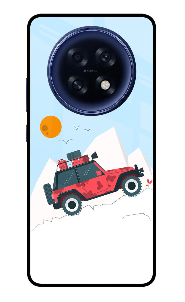 Mountain Trail Beast Oppo F31 Pro Plus 5G Glass Case Back Cover by Casekaro