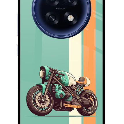 Striped Moto Drift Oppo F31 Pro Plus 5G Glass Case